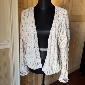 Moon & Madison - Women's Cream Cable Knit Sweater